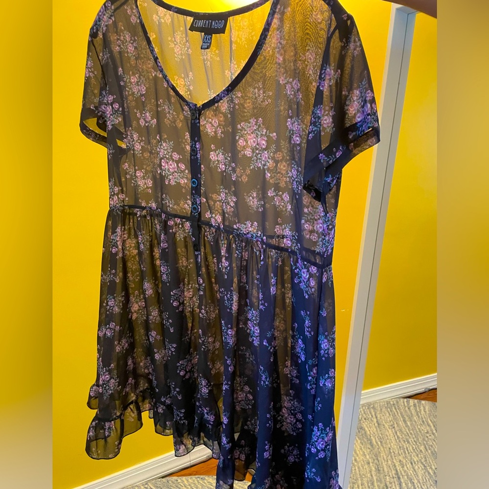 Current Mood Sheer Oversized Dress Size XXS